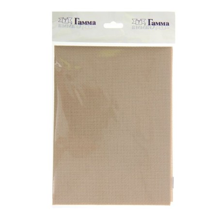 Embroidery canvas, No. 14, 30 × 40 cm, beige color-1