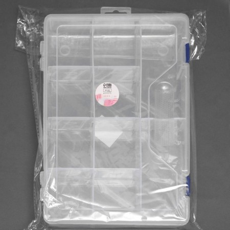 Organizer for needlework, with removable cells, 10 departments, 31 × 20.5 × 6 cm, the color is transparent-6