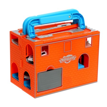Parking "City", in a case with metal machines-17