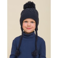 Children's hat, size 48-50, dark blue color