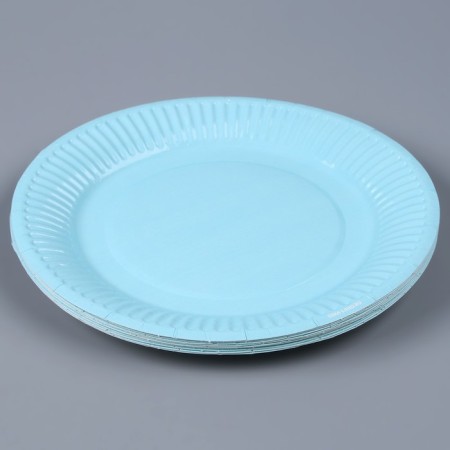 Disposable plate paper "heavenly", plain, 18 cm-3