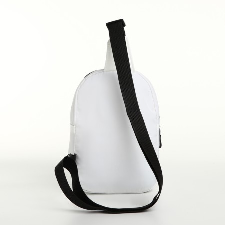 Textura lightning bag, external pocket, white color-2