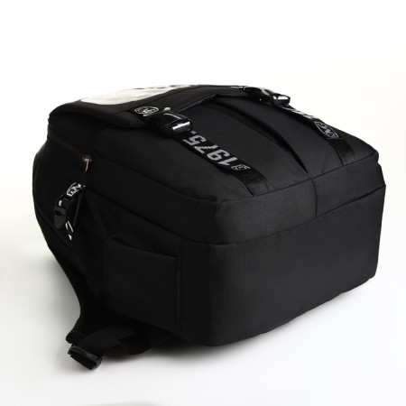 Youth backpack from lightning textiles, 5 pockets, black color-4