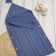 Knitted envelope, size 72x36 cm, blue color