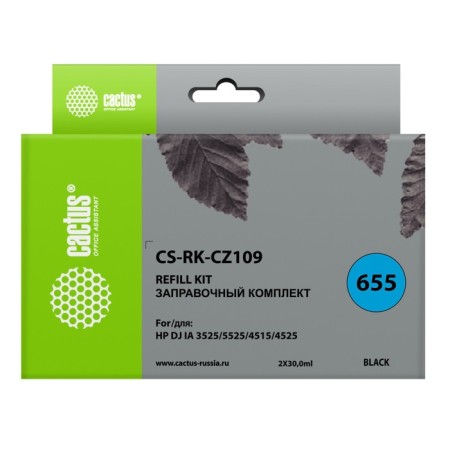Cactus CSTus CS-RK-CZ109 ink for HP DJ IA 3525/5525/4515/4525, 2x60 ml, black