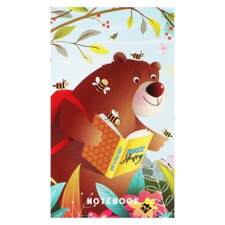 Notepad7.48 Listenclies "Cute Animals", cover coated cardboard, block 60 g/m2, mix-7