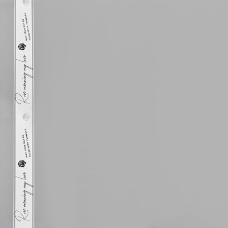 Matte flowing film, "Strip with the inscription", 58x58cm-2