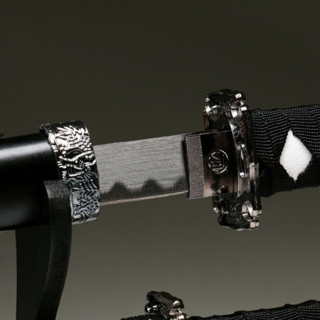 Suv. Product Katana 3V1 on a stand, scabbard wood, black dragon 52/78/98cm-5