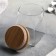 Glass Bank for bulk products with a bamboo lid "IVF. Trapezoid ", 350 ml, 7.5 × 10 cm