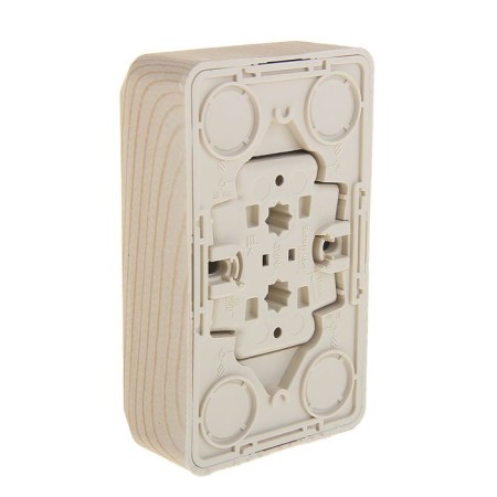 Schetode socket Sche PA16-005D, double, outer without salary, without curtains, pine color-1