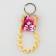 Key keychain Children's cord "Happy" 15 x 6 cm