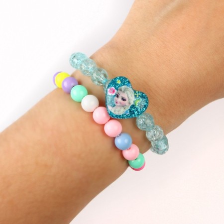 Bracelet Children's "Elsa" jewelry, 2 pieces, cold heart-4