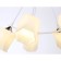 Suspended chandelier Ambrella Light, Modern, TR303159, 6HE27, white color, chrome