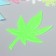 Stick phosphorus plastic "Snowflakes and leaves" set of 12 pcs 17x12 cm
