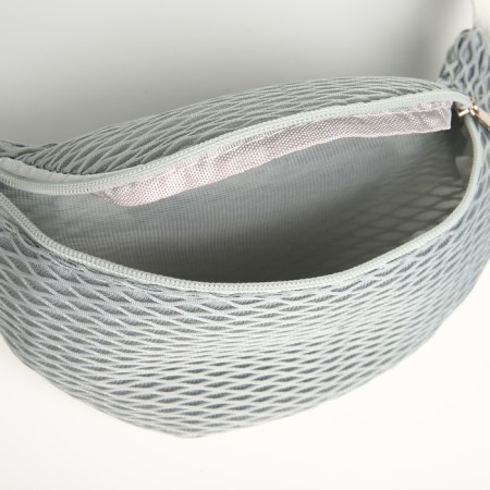 Lightning waist bag, gray color-4
