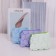 Women's wallet with lightning, green color