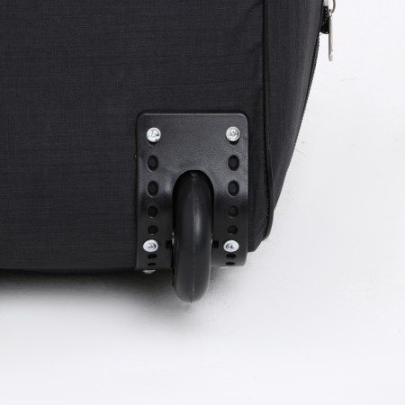Road bag on wheels, a lightning department, with an increase, an outer pocket, black color-4