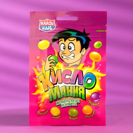 Chewing candy "acidic", 14 g