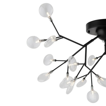 Ceiling lamp 3W, 27xg4 40x76 cm, black-2