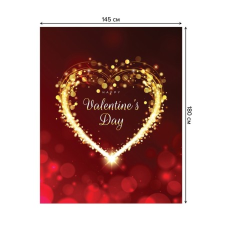 The tablecloth “The radiance of the heart”, rectangular, Saten, size 145x180 cm-1