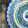 Plant of Rishtan ceramics "Patterns", 22 cm, blue