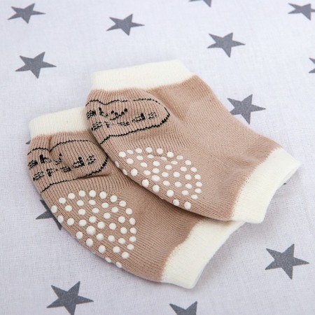 Children's knee pads for crawling, pink color, from 6 months.-4