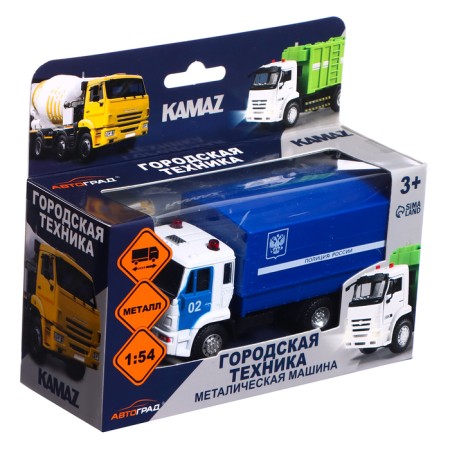 Metal truck "KAMAZ. Police ", 1:54, inertia-5