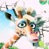 Sticker 3D Interior giraffe with greetings 50*50cm