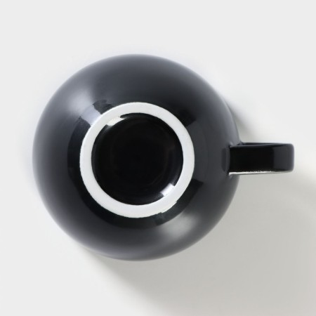 Porcelain coffee coffee "Watercolor", 320 ml, black color-3