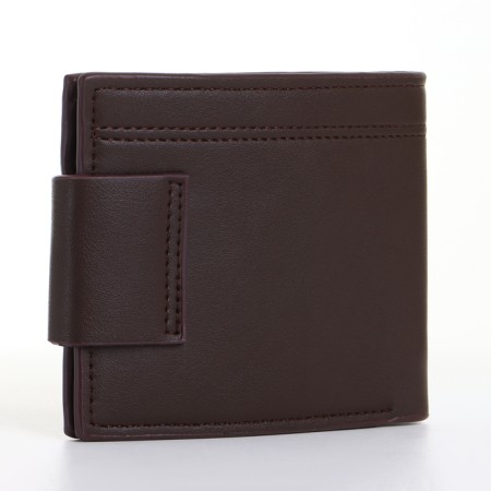 Male purse on a magnet, brown color-1