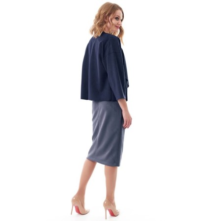 Cardigan female, size 44, blue color-6