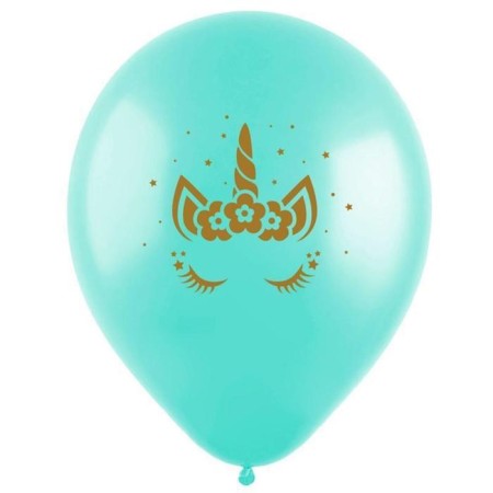 Latex ball 12 “Unicorn's eyes, pastel, 2-sided, set of 100 pcs., Mix-1