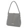 Bag women, genuine leather, gray 27x8x24 cm