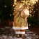 Santa Claus "in a gold suit, with a Christmas tree and gifts" 23x45 cm