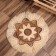 Wicker rug round 50 cm