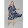 Women's dress, size 66, dark blue color
