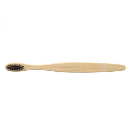 Bamboo toothbrush is soft, in the box, black-3