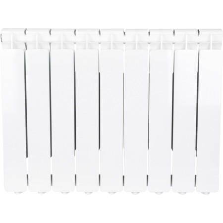 Aluminum radiator Stout Bravo, 500 x 80 mm, 9 sections, side connection-1