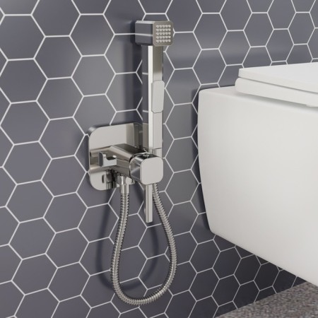 IDDIS 004SBS08 bideter, with hygienic shower, built -in, chrome-1