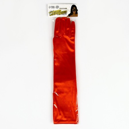 Carnival accessory-glove 55 cm, red color-5