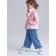 Eco -leather jacket for PlayTode girl, height 104 cm