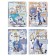 Gift notebook, A6, 132 sheets, color block, with a stream on a magnet, PVC cover, "anime", mix