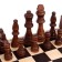 Wooden chess 29 x 29 cm, King H-9 cm, pawn H-4 cm