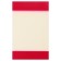 Block with a sticky edge, 82 mm x 52 mm, 20 sheets, transparent plastic with burgundy inserts