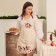 Apron Ethel "Bullfinchi on branches" 60x70 cm, 100% cotton, sarzha 190 g/m2