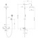 Lemark Prime LM6162BRG shower system, tropical shower, shower, gold/black