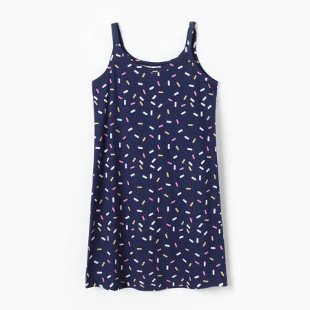Night shirt female, blue color/candy, size 46