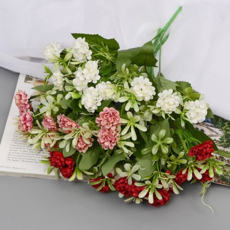 Букет "Гортензия Виола" 28 см, микс-3