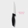 Knife ceramic shade "Shadow", blade 13 cm, black color