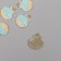 Decor for creativity metal, rhinestones "shell" gold 2.1x1.8x0.3 cm